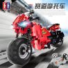 DOUBLEE CADA C51024 51024 non  XE MÔ TÔ ĐUA ĐỎ bộ đồ chơi xếp lắp ráp ghép mô hình  DETECH Kỹ Thuật Công Nghệ Cao Mô Hình Phương Tiện 484 khối