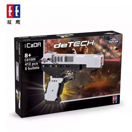 CADA C81009 81009 non  SÚNG NGẮN M23 bộ đồ chơi xếp lắp ráp ghép mô hình  BLOCK GUN Kỹ Thuật Công Nghệ Cao Mô Hình Phương Tiện 412 khối
