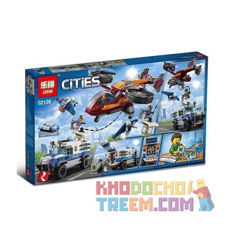 NOT Lego CITY 60209 Diamond Heist Special Air Police Diamond Robbery , LARI 11209 LEPIN 02128 Xếp hình Diamond Heist 400 khối NOT Lego CITY 60209 Diamond Heist Special Air Police Diamond Robbery , LARI 11209 LEPIN 02128 Xếp hình Diamond Heist 400 khối