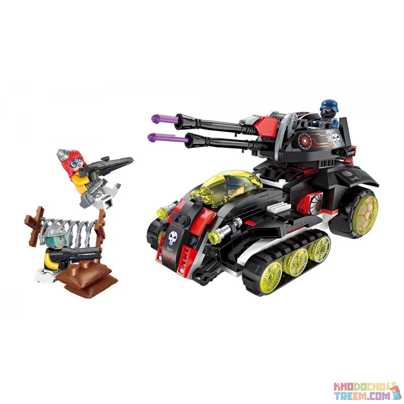 Enlighten 2715 Qman 2715 non  XE TĂNG CÔNG NGHỆ CAO bộ đồ chơi xếp lắp ráp ghép mô hình The High-Tech Era Kỷ Nguyên Công Nghệ Cao 399 khối