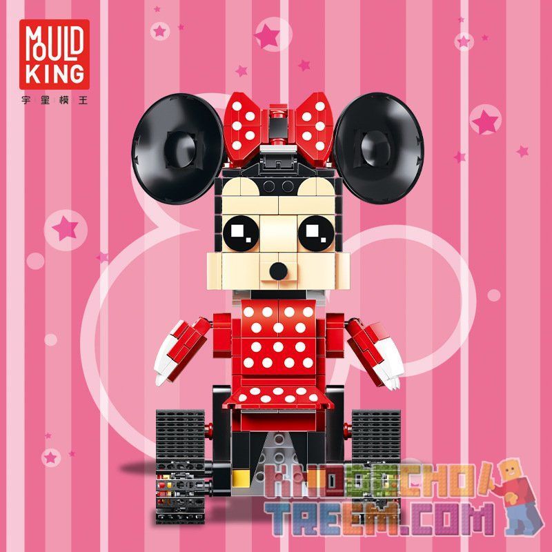 MouldKing 13042 Mould King 13042 non  CHUỘT MIMI CÓ BÁNH XE DI CHUYỂN bộ đồ chơi xếp lắp ráp ghép mô hình Walking Brick WALKING BRICK MIMI-MOUSE Búp Bê Biết Đi 399 khối