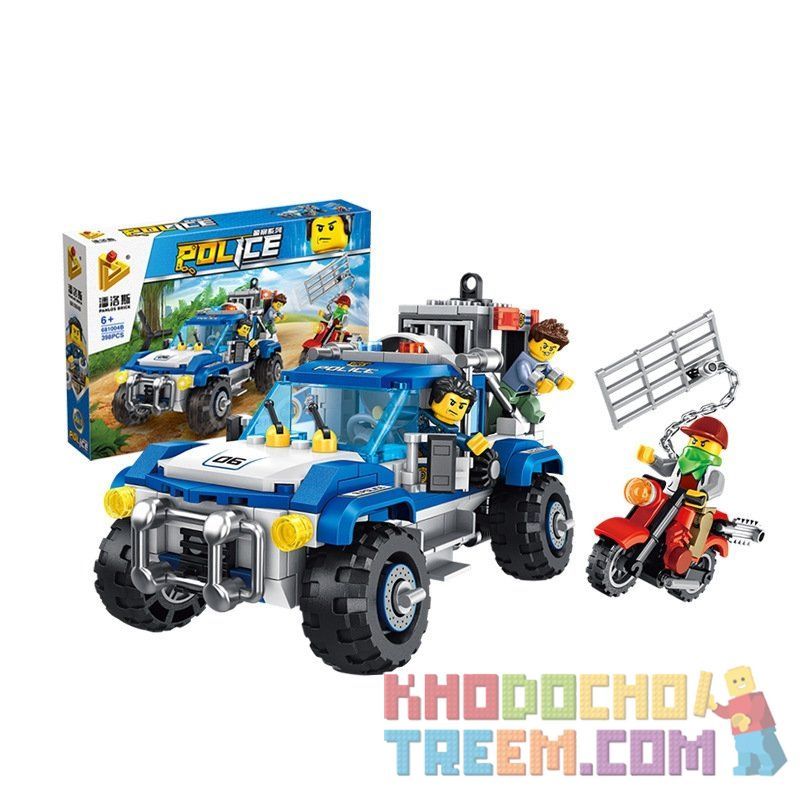 PanlosBrick 681004B Panlos Brick 681004B Xếp hình kiểu Lego Police Series Police Car Truck Xe Bán Tải Của Cảnh Sát 398 khối PanlosBrick 681004B Panlos Brick 681004B Xếp hình kiểu Lego Police Series Police Car Truck Xe Bán Tải Của Cảnh Sát 398 khối