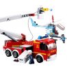 SLUBAN M38-B0627 B0627 0627 M38B0627 38-B0627 non  XE THANG CỨU HỎA bộ đồ chơi xếp lắp ráp ghép mô hình Fire Rescure TOWER LADDER FIRE TRUCK 394 khối