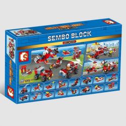 SEMBO 603034 non  ĐỘI XE CỨU HỎA LẮP ĐƯỢC 27 MẪU bộ đồ chơi xếp lắp ráp ghép mô hình Fire Rescure FIRE FRONTLINE 394 khối