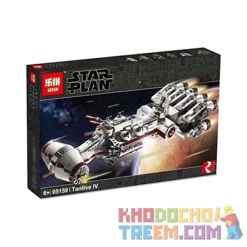 NOT Lego TANTIVE 75244 LARI 11431 LEPIN 05159 xếp lắp ráp ghép mô hình TÀU VŨ TRỤ TANTIVE Star Wars Chiến Tranh Giữa Các Vì Sao 1768 khối