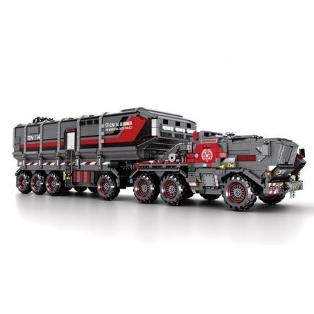 SEMBO 107009 non  XE TẢI VẬN CHUYỂN bộ đồ chơi xếp lắp ráp ghép mô hình The Wandering Earth CARGOTRUCK-TRANSPORT Lưu Lạc Địa Cầu 3712 khối