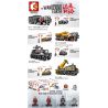 SEMBO 107001 107002 107003 107004 non  CN171-11 TÀU CHỞ HỘP CN114-03 NHỎ PHƯƠNG TIỆN KỸ THUẬT QUÂN CN373 GẦU bộ đồ chơi xếp lắp ráp ghép mô hình The Wandering Earth CARGOTRUCK-TRANSPORT CARGOTRUCK-IRON ORETRUCK MILITARY ENGINEERING Lưu Lạc Địa Cầu 257 khối