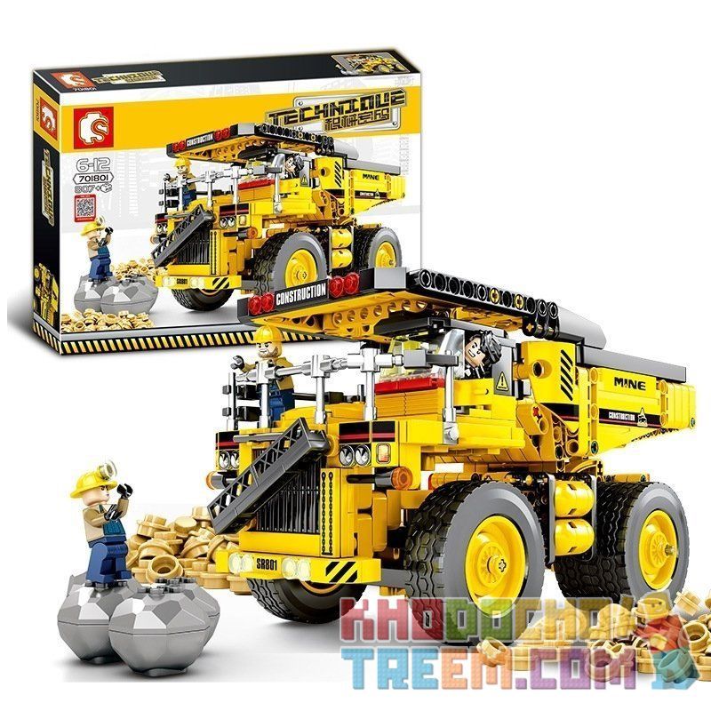 SEMBO 701801 non  XE TẢI KHỔNG LỒ CHỞ QUẶNG bộ đồ chơi xếp lắp ráp ghép mô hình  TECHINQUE Kỹ Thuật Công Nghệ Cao Mô Hình Phương Tiện 807 khối SEMBO 701801 non  XE TẢI KHỔNG LỒ CHỞ QUẶNG bộ đồ chơi xếp lắp ráp ghép mô hình  TECHINQUE Kỹ Thuật Công Nghệ Cao Mô Hình Phương Tiện 807 khối