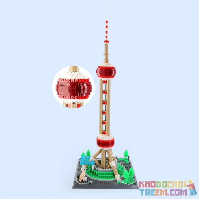 WANGE 5224 non  THÁP HÒN NGỌC PHƯƠNG ĐÔNG bộ đồ chơi xếp lắp ráp ghép mô hình Creator THE ORIENTAL PEARL TOWER-CHINA Sáng Tạo 1109 khối WANGE 5224 non  THÁP HÒN NGỌC PHƯƠNG ĐÔNG bộ đồ chơi xếp lắp ráp ghép mô hình Creator THE ORIENTAL PEARL TOWER-CHINA Sáng Tạo 1109 khối