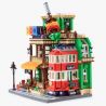 WANGE 6313 non  NHÀ HÀNG BBQ bộ đồ chơi xếp lắp ráp ghép mô hình Modular Buildings BBQ RESTAURANT Mô Hình Nhà Cửa 1922 khối