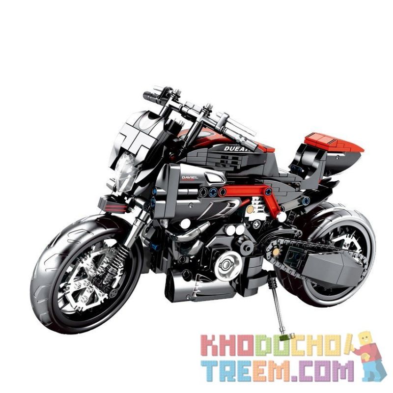 SEMBO 701703 non Lego MÔ TÔ DUCATI bộ đồ chơi xếp lắp ráp ghép mô hình Technic TECHNIQUE DUCATI MOTOR Kỹ Thuật Công Nghệ Cao Mô Hình Phương Tiện 702 khối