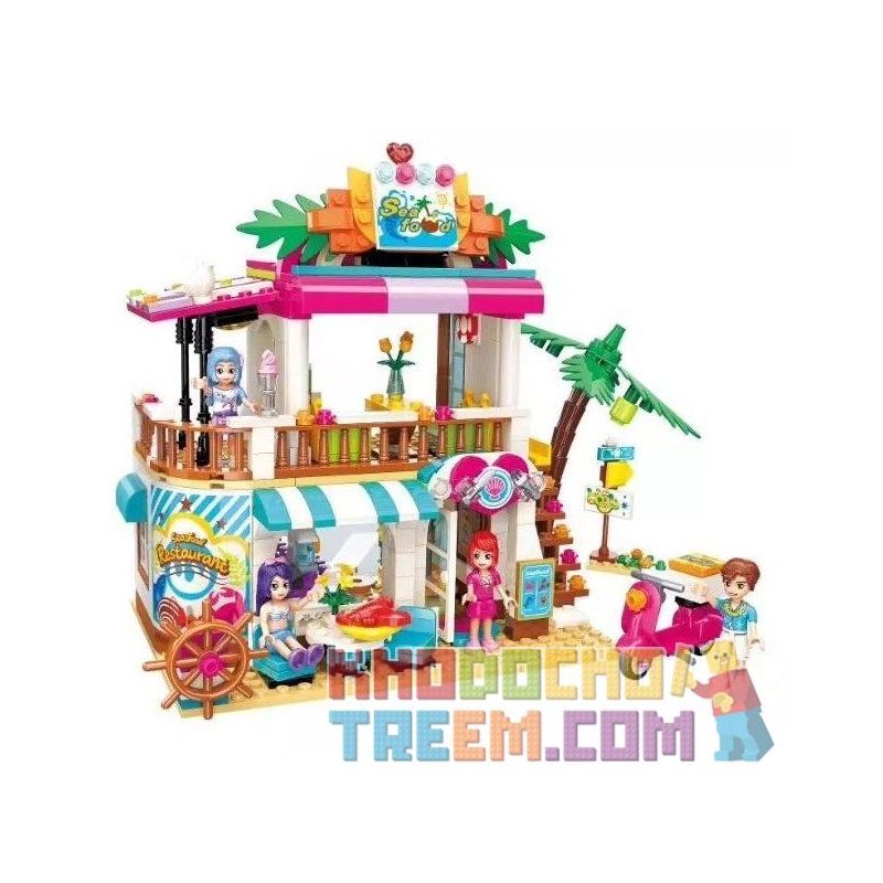 Enlighten 2021 Qman 2021 KEEPPLEY 2021 Xếp hình kiểu Lego FRIENDS Cherry Shirley Vibrant Beach Beach Seafood Restaurant Nhà Hàng Bên Bờ Biển 527 khối Enlighten 2021 Qman 2021 KEEPPLEY 2021 Xếp hình kiểu Lego FRIENDS Cherry Shirley Vibrant Beach Beach Seafood Restaurant Nhà Hàng Bên Bờ Biển 527 khối