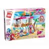 Enlighten 2021 Qman 2021 non  NHÀ HÀNG BÊN BỜ BIỂN bộ đồ chơi xếp lắp ráp ghép mô hình  CHERRY Các Bạn Gái 527 khối