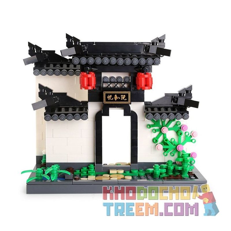 DR.LUCK 3313 WANGE 3313 Xếp hình kiểu Lego CREATOR The Courtyard Of Hui-style Architecture Huizhou Architecture-Courtyard Yuehe Courtyard Gate Cổng Sân Kiểu Trung Hoa 486 khối DR.LUCK 3313 WANGE 3313 Xếp hình kiểu Lego CREATOR The Courtyard Of Hui-style Architecture Huizhou Architecture-Courtyard Yuehe Courtyard Gate Cổng Sân Kiểu Trung Hoa 486 khối
