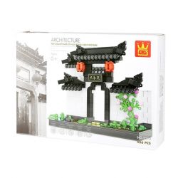 WANGE 3313 non  CỔNG SÂN KIỂU TRUNG HOA bộ đồ chơi xếp lắp ráp ghép mô hình Creator THE COURTYARD OF HUI-STYLE ARCHITECTURE Sáng Tạo 486 khối
