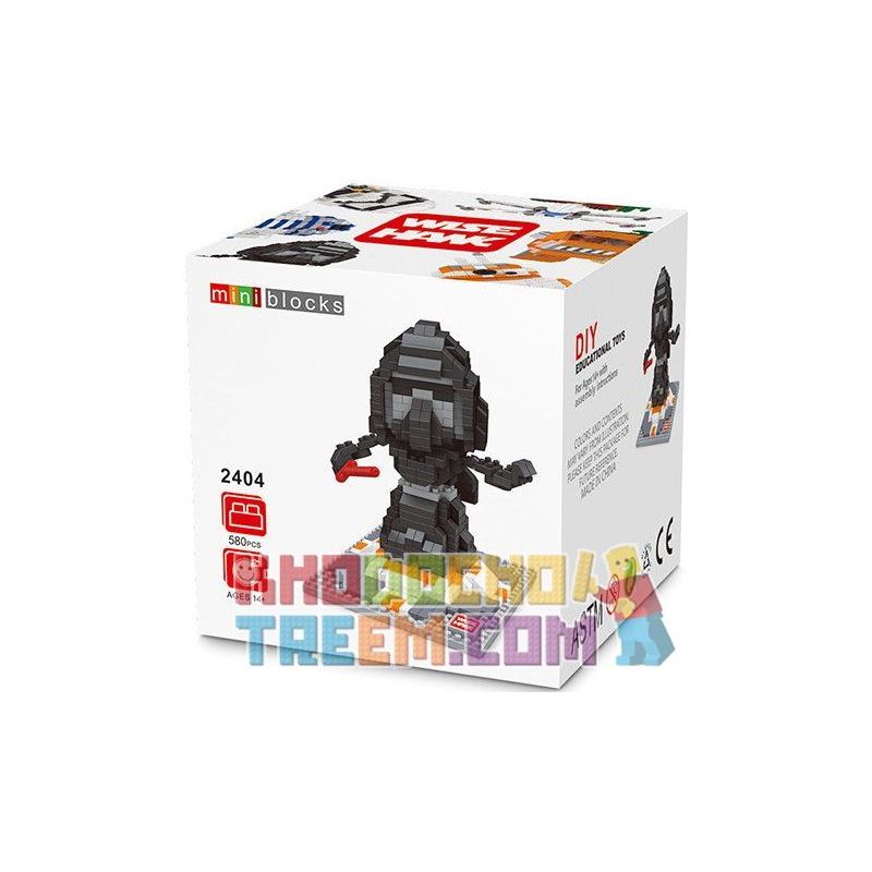 WISE HAWK 2404 Xếp hình kiểu Nanoblock STAR WARS Nhân Vật Vida Trong Star Wars Cần Dịch 580 khối