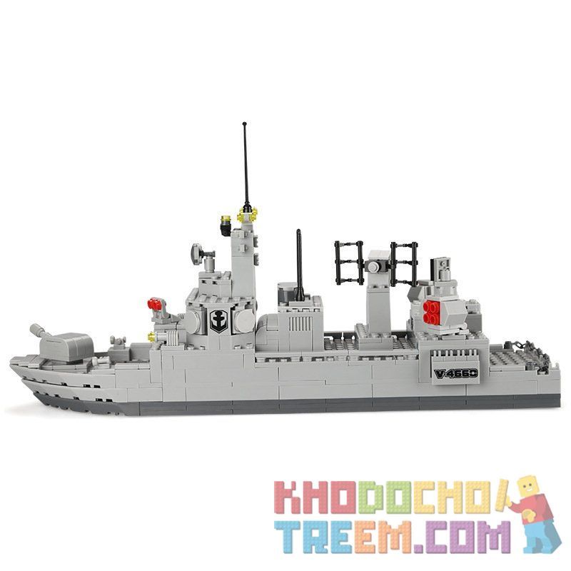 DR.LUCK 4660 WANGE 4660 Xếp hình kiểu Lego MILITARY ARMY LEGION Destroyer Legion Tàu Chiến Legion 528 khối DR.LUCK 4660 WANGE 4660 Xếp hình kiểu Lego MILITARY ARMY LEGION Destroyer Legion Tàu Chiến Legion 528 khối