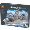 WANGE 4660 non  TÀU CHIẾN LEGION bộ đồ chơi xếp lắp ráp ghép mô hình Military Army LEGION DESTROYER Quân Sự Bộ Đội 528 khối
