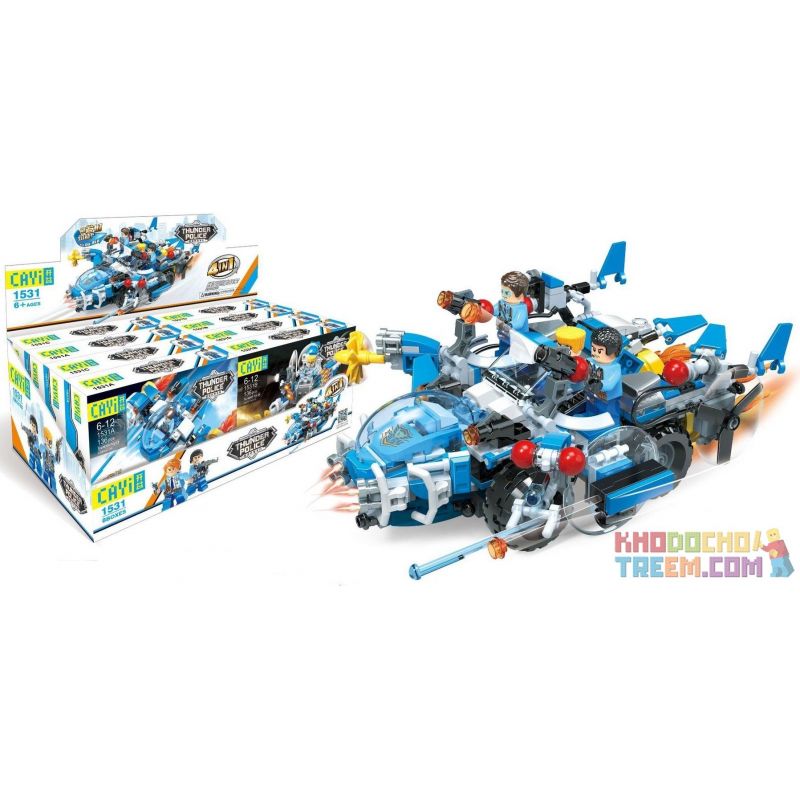 CAYI 1531 1531A 1531B 1531C 1531D Xếp hình kiểu Lego POLICE Thunder Police Glow Cruiser Thunder Glow Cruise Chariot 4 Combination Of Liberator Fighters, Huge Waves Four-sugge Machine, Blue Card Fighte CAYI 1531 1531A 1531B 1531C 1531D Xếp hình kiểu Lego POLICE Thunder Police Glow Cruiser Thunder Glow Cruise Chariot 4 Combination Of Liberator Fighters, Huge Waves Four-sugge Machine, Blue Card Fighte