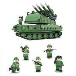 Winner 8103 non  XE TĂNG PHÒNG KHÔNG bộ đồ chơi xếp lắp ráp ghép mô hình Tank Battle TANKBATTLE Xe Tăng Đối Đầu 823 khối
