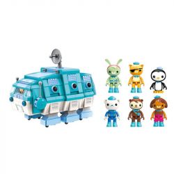 Enlighten 3715 Qman 3715 non  THUYỀN BỌ GẤU NƯỚC bộ đồ chơi xếp lắp ráp ghép mô hình Octonauts Thám Hiểm Đại Dương 766 khối