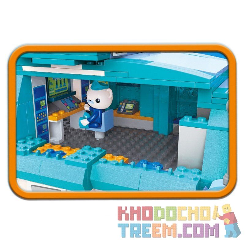 Enlighten 3715 Qman 3715 non  THUYỀN BỌ GẤU NƯỚC bộ đồ chơi xếp lắp ráp ghép mô hình Octonauts Thám Hiểm Đại Dương 766 khối