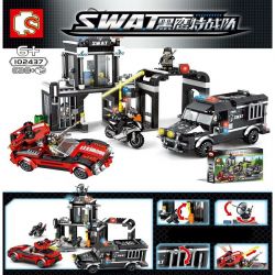 SEMBO 102437 non  BẢO VỆ ĐỒN CẢNH SÁT bộ đồ chơi xếp lắp ráp ghép mô hình Swat Special Force Đặc Nhiệm 638 khối SEMBO 102437 non  BẢO VỆ ĐỒN CẢNH SÁT bộ đồ chơi xếp lắp ráp ghép mô hình Swat Special Force Đặc Nhiệm 638 khối