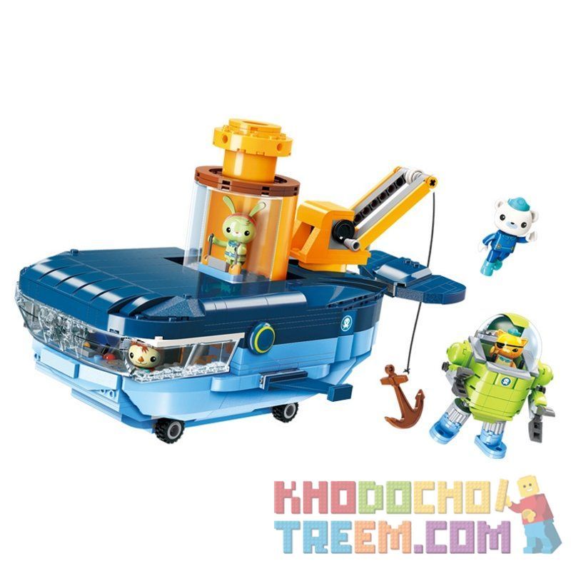 Enlighten 3714 Qman 3714 KEEPPLEY 3714 Xếp hình kiểu Lego OCTONAUTS Octonauts Tàu ngầm cá voi xanh 630 khối Enlighten 3714 Qman 3714 KEEPPLEY 3714 Xếp hình kiểu Lego OCTONAUTS Octonauts Tàu ngầm cá voi xanh 630 khối