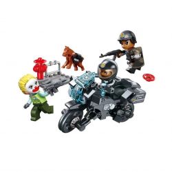 Enlighten 1926 Qman 1926 non  ĐỘI CẢNH SÁT ĐẶC NHIỆM bộ đồ chơi xếp lắp ráp ghép mô hình Police BATTLE FORCE 569 khối