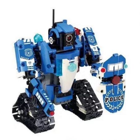 DOUBLEE CADA C51049 51049 non  ROBOT CẢNH SÁT bộ đồ chơi xếp lắp ráp ghép mô hình  DEFENSOR Kỹ Thuật Công Nghệ Cao Mô Hình Phương Tiện 556 khối