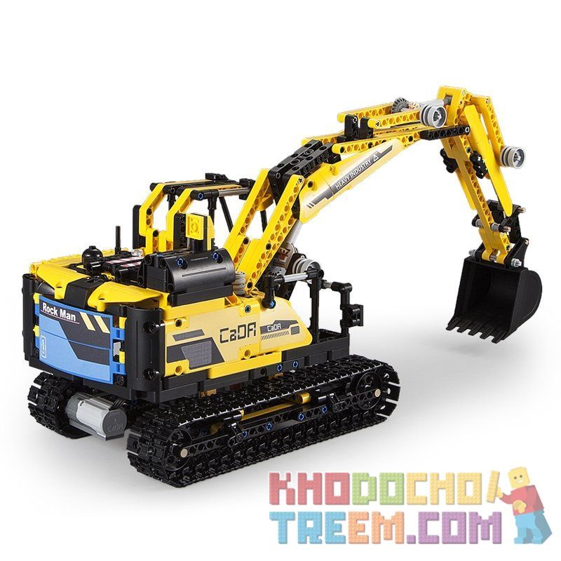 CADA C51026 51026 non  ROBOT BIẾN HÌNH MÁY XÚC ĐIỀU KHIỂN TỪ XA bộ đồ chơi xếp lắp ráp ghép mô hình  ROCK MAN Kỹ Thuật Công Nghệ Cao Mô Hình Phương Tiện 930 khối