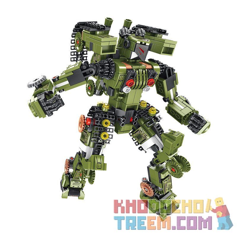 PanlosBrick 621021 Panlos Brick 621021 non  ROBOT BIẾN HÌNH XE TĂNG bộ đồ chơi xếp lắp ráp ghép mô hình Transformers SUPER DEFORMATION TYPE 99 MAIN BATTLE TANK Robot Đại Chiến Người Máy Biến Hình 830 khối