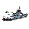 GUDI 8719 non  SIÊU HẠM ĐỘI 8 TÀU CHIẾN bộ đồ chơi xếp lắp ráp ghép mô hình Military Army SUPER SENTAI Quân Sự Bộ Đội 689 khối