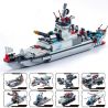 GUDI 8719 non  SIÊU HẠM ĐỘI 8 TÀU CHIẾN bộ đồ chơi xếp lắp ráp ghép mô hình Military Army SUPER SENTAI Quân Sự Bộ Đội 689 khối