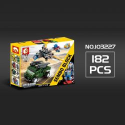 SEMBO 103225 103226 103227 103228 non  NGƯỜI MÁY BIẾN HÌNH KẾT HỢP 7 LOẠI Ô TÔ THÀNH ROBOT bộ đồ chơi xếp lắp ráp ghép mô hình Transformers MECHA OF STEEL Robot Đại Chiến Người Máy Biến Hình 777 khối