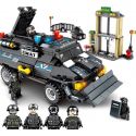 SEMBO 102407 non Lego ĐỘI ĐẶC NHIỆM BLACK HAWK BẢO VỆ NGÂN HÀNG bộ đồ chơi xếp lắp ráp ghép mô hình Swat Special Force 549 khối