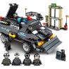 SEMBO 102407 non  ĐỘI ĐẶC NHIỆM BLACK HAWK BẢO VỆ NGÂN HÀNG bộ đồ chơi xếp lắp ráp ghép mô hình Swat Special Force 549 khối
