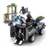 SEMBO 102407 non  ĐỘI ĐẶC NHIỆM BLACK HAWK BẢO VỆ NGÂN HÀNG bộ đồ chơi xếp lắp ráp ghép mô hình Swat Special Force 549 khối
