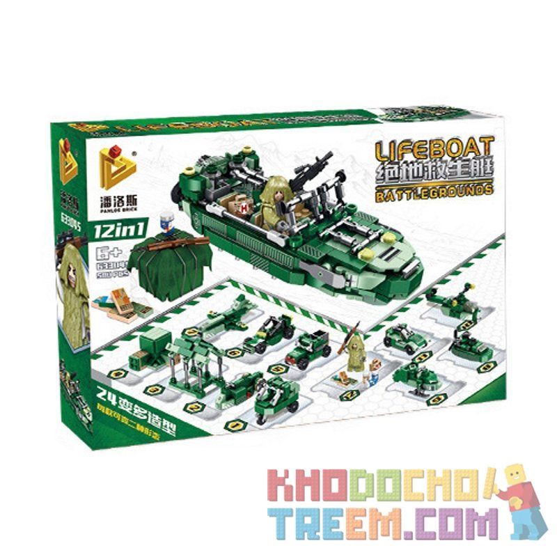 PanlosBrick 633045 Panlos Brick 633045 non  THUYỀN CỨU SINH JEDI bộ đồ chơi xếp lắp ráp ghép mô hình Pubg Battlegrounds BATTLEGROUNDS LIFEBOAT Bắn Súng 580 khối