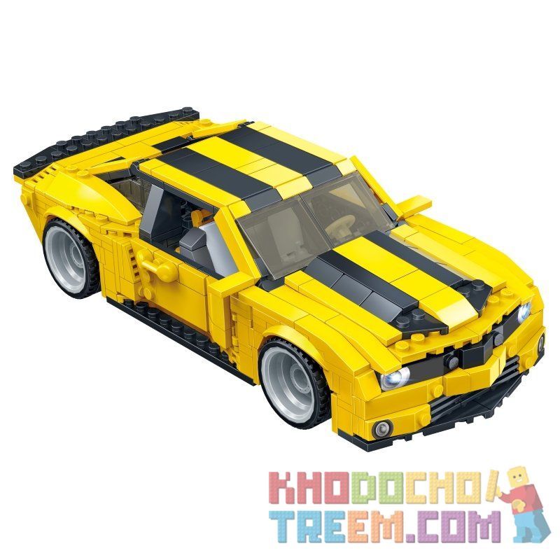 GUDI 8715 QIZHILE 31014 non  ROBOT BIẾN HÌNH BUMBLEBEE BẢN NÂNG CẤP bộ đồ chơi xếp lắp ráp ghép mô hình Transformers TRANSFORM SERIES Robot Đại Chiến Người Máy Biến Hình 584 khối