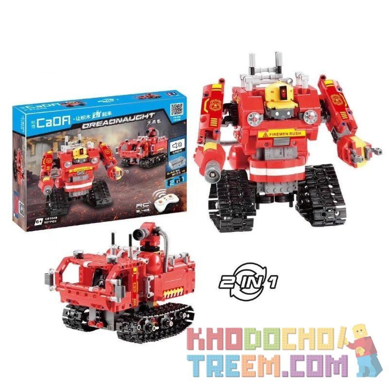 DOUBLEE CADA C51048 51048 Xếp hình kiểu Lego TECHNIC Dreadnaught robot cứu hỏa 527 khối điều khiển từ xa DOUBLEE CADA C51048 51048 Xếp hình kiểu Lego TECHNIC Dreadnaught robot cứu hỏa 527 khối điều khiển từ xa