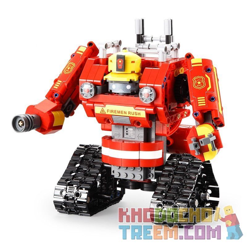 DOUBLEE CADA C51048 51048 non  ROBOT CỨU HỎA bộ đồ chơi xếp lắp ráp ghép mô hình  DREADNAUGHT Kỹ Thuật Công Nghệ Cao Mô Hình Phương Tiện 527 khối