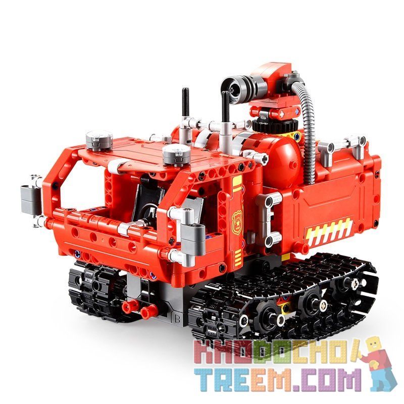 DOUBLEE CADA C51048 51048 non  ROBOT CỨU HỎA bộ đồ chơi xếp lắp ráp ghép mô hình  DREADNAUGHT Kỹ Thuật Công Nghệ Cao Mô Hình Phương Tiện 527 khối