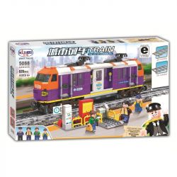Winner 5088 non  TÀU ĐIỆN CHỞ KHÁCH bộ đồ chơi xếp lắp ráp ghép mô hình Trains Tàu Hỏa 526 khối