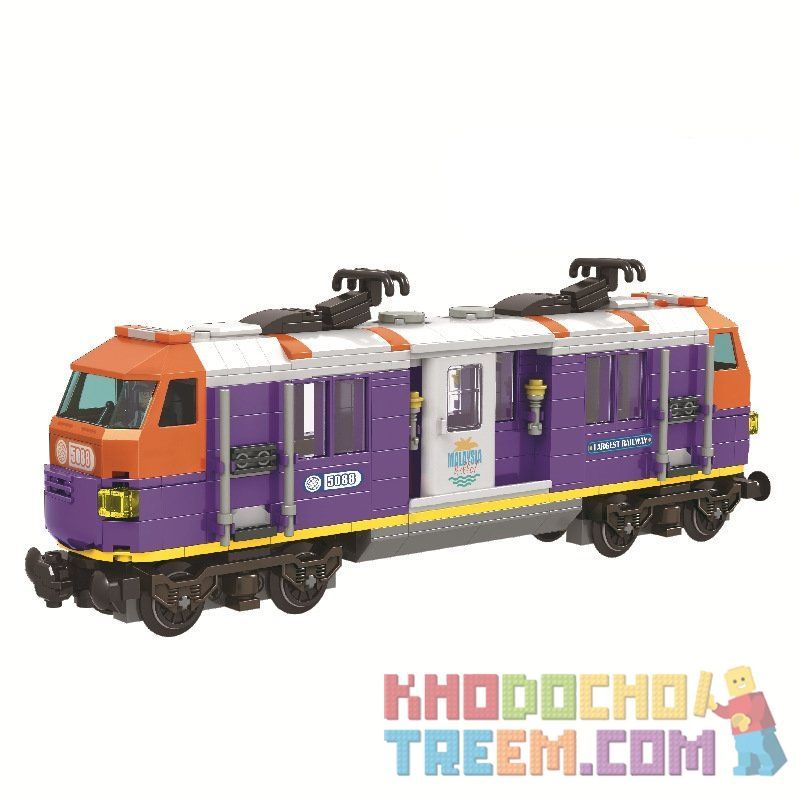Winner 5088 non  TÀU ĐIỆN CHỞ KHÁCH bộ đồ chơi xếp lắp ráp ghép mô hình Trains Tàu Hỏa 526 khối