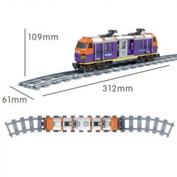 Winner 5088 non  TÀU ĐIỆN CHỞ KHÁCH bộ đồ chơi xếp lắp ráp ghép mô hình Trains Tàu Hỏa 526 khối