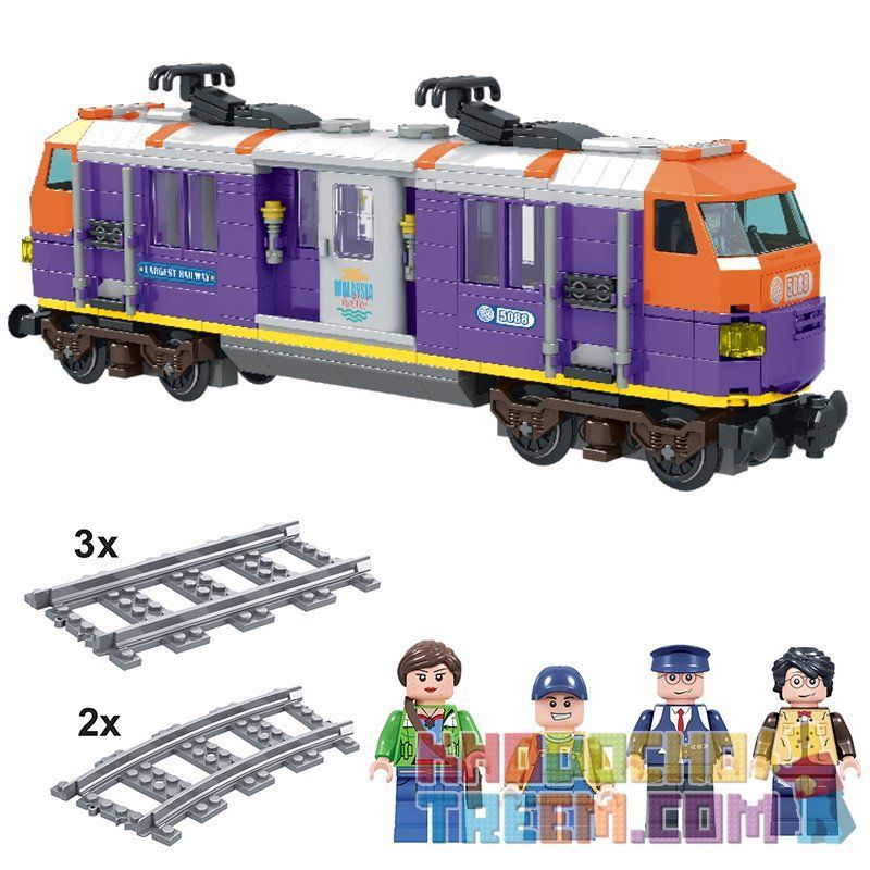 Winner 5088 non  TÀU ĐIỆN CHỞ KHÁCH bộ đồ chơi xếp lắp ráp ghép mô hình Trains Tàu Hỏa 526 khối