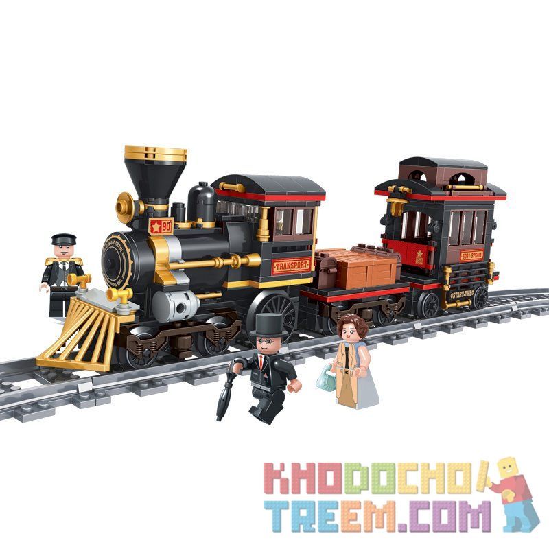 Winner 5091 non  TÀU HỎA THÀNH PHỐ bộ đồ chơi xếp lắp ráp ghép mô hình Trains 473 khối