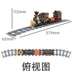 Winner 5091 non  TÀU HỎA THÀNH PHỐ bộ đồ chơi xếp lắp ráp ghép mô hình Trains 473 khối