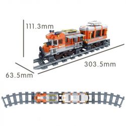 Winner 5087 non  TÀU HỎA ĐƯỜNG DÀI bộ đồ chơi xếp lắp ráp ghép mô hình Trains 473 khối